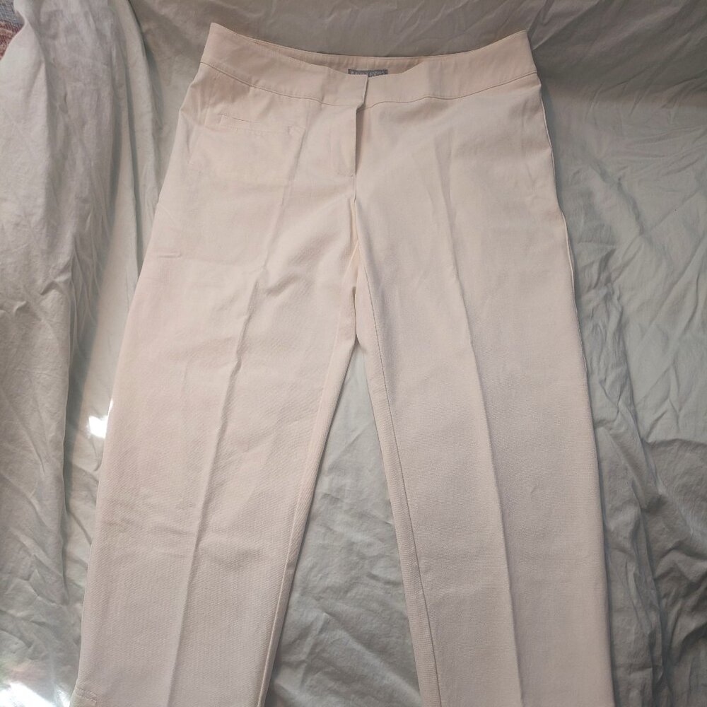 Evelyn and Arthur Cream Pants with Button Embellishments